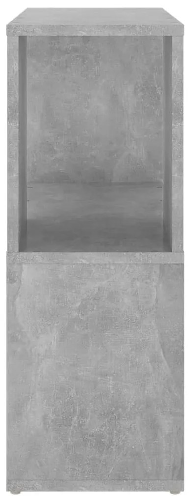 betonszürke szerelt fa könyvszekrény 60 x 24 x 63 cm