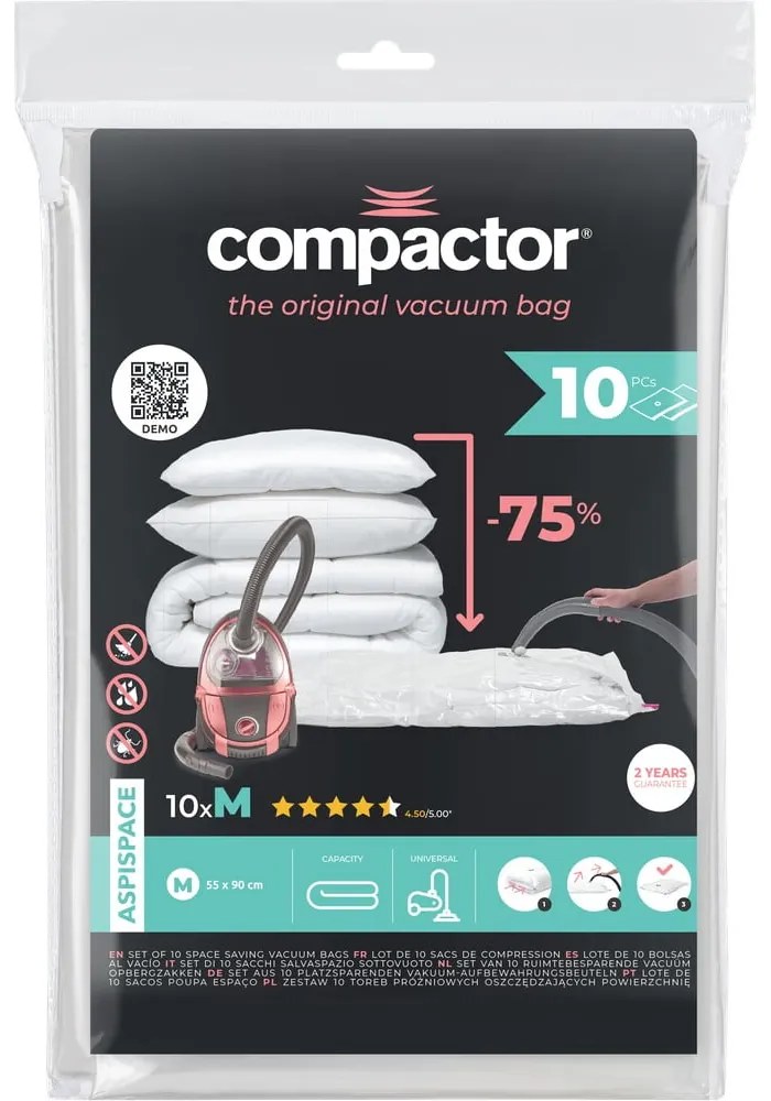 Vákuumzsák készlet 10 db-os Space M – Compactor