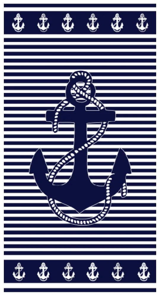 Matrózmintás strandtörölköző 2.