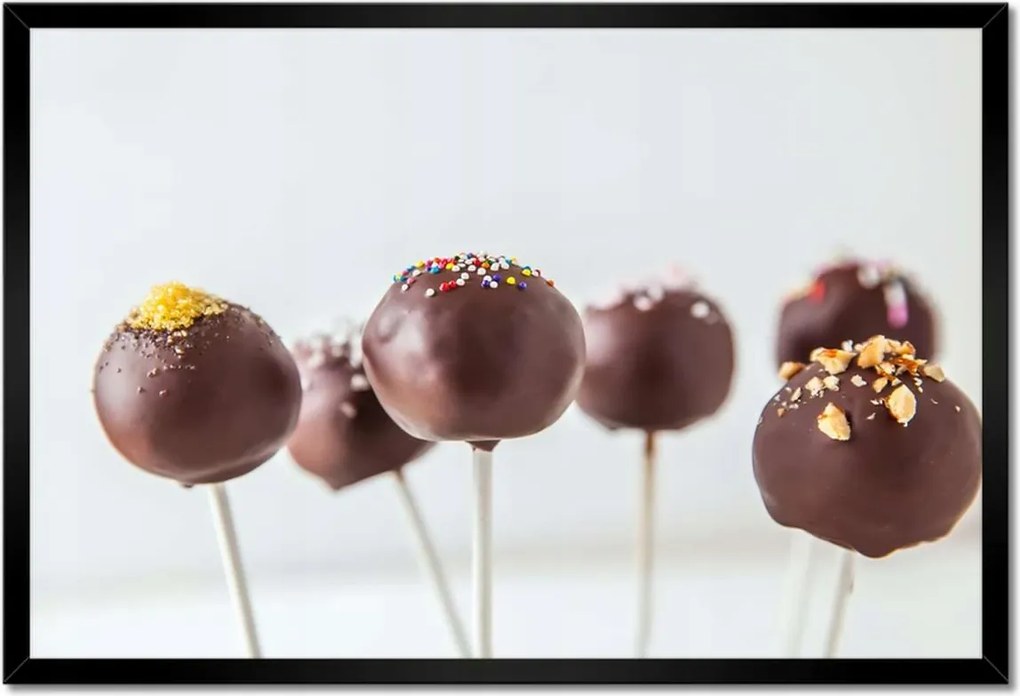 Poszterek keretben 60x40 Csokoládé nyalókák