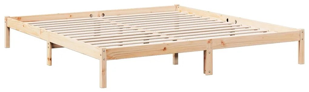 tömör fenyőfa extra hosszú ágykeret matrac nélkül 200 x 220 cm