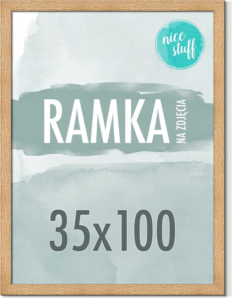 Képkeret 35x100 Képkeret Wotan fa képkeret 100x35 cm
