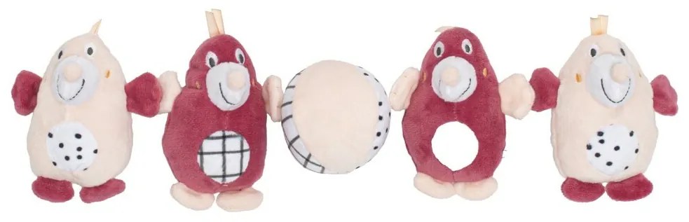Baby Mix Vakondok gyerek körhinta kiságy fölé, rózsaszín
