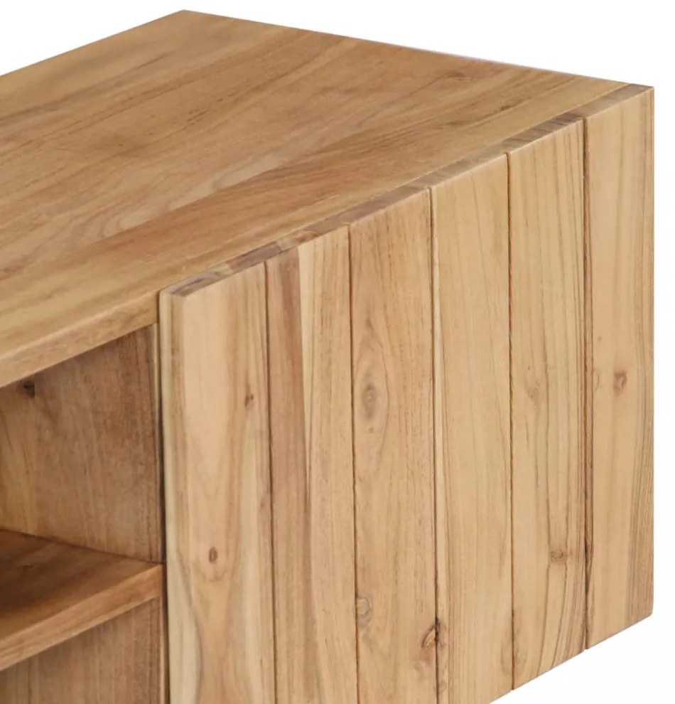 vidaXL tömör akácfa TV-szekrény 140 x 30 x 45 cm