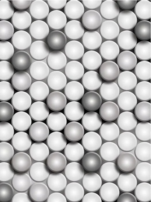 Flizelin fotótapéta Gömbök minimalizmus loft modern stílus 206x275 +ragasztó