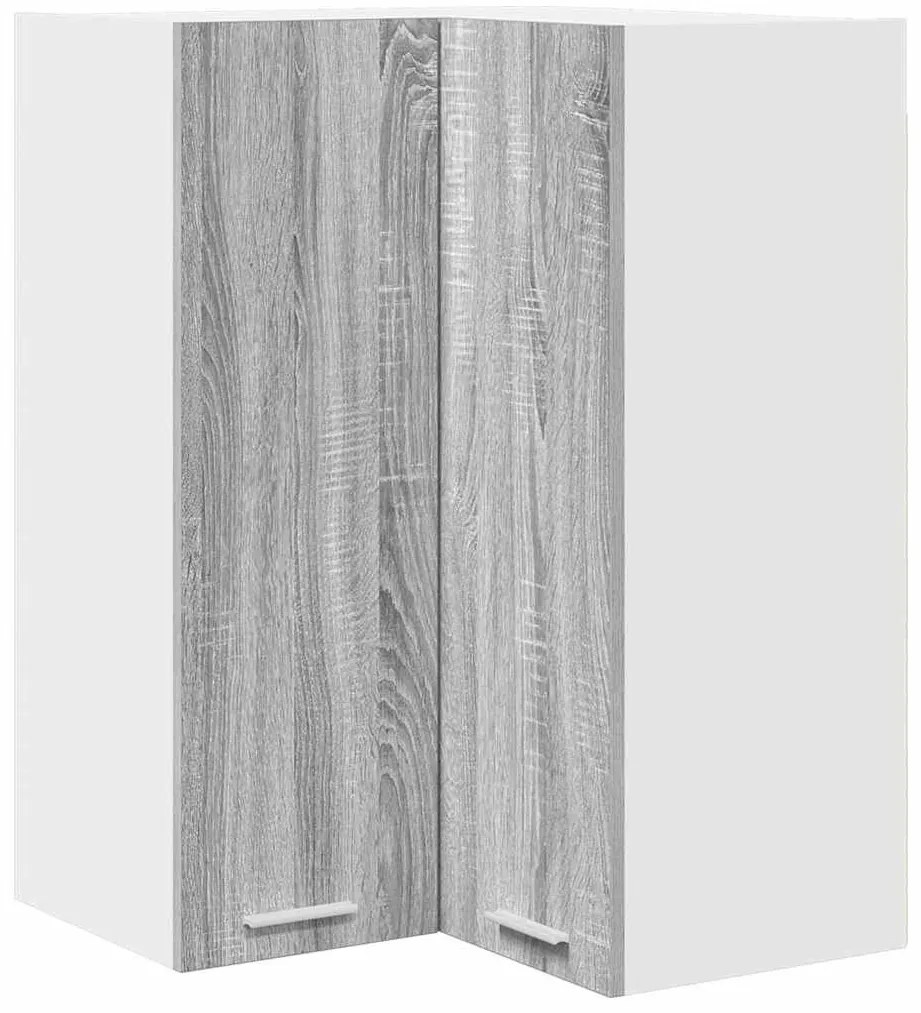 Függő szekrény Riga Szürke Sonoma és fehér 57 x 57 x 80 cm