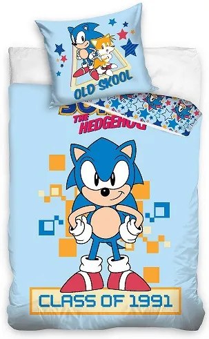Sonic a sündisznó Old Skool ágyneműhuzat 140×200cm, 60×70 cm