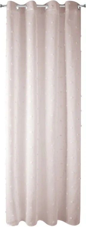 Készfüggöny karikákon 140x250cm Rózsaszín