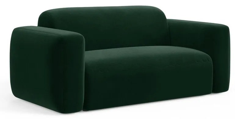 Sötétzöld bársony kanapé 180 cm Strino – Cosmopolitan Design