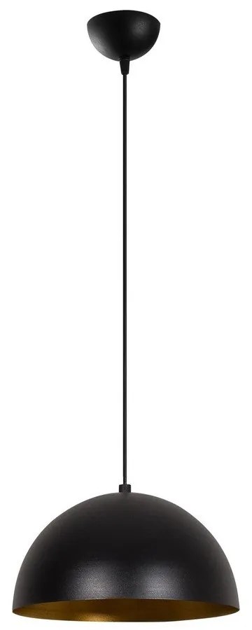 Fekete függőlámpa fém búrával ø 30 cm Coppa – Opviq lights