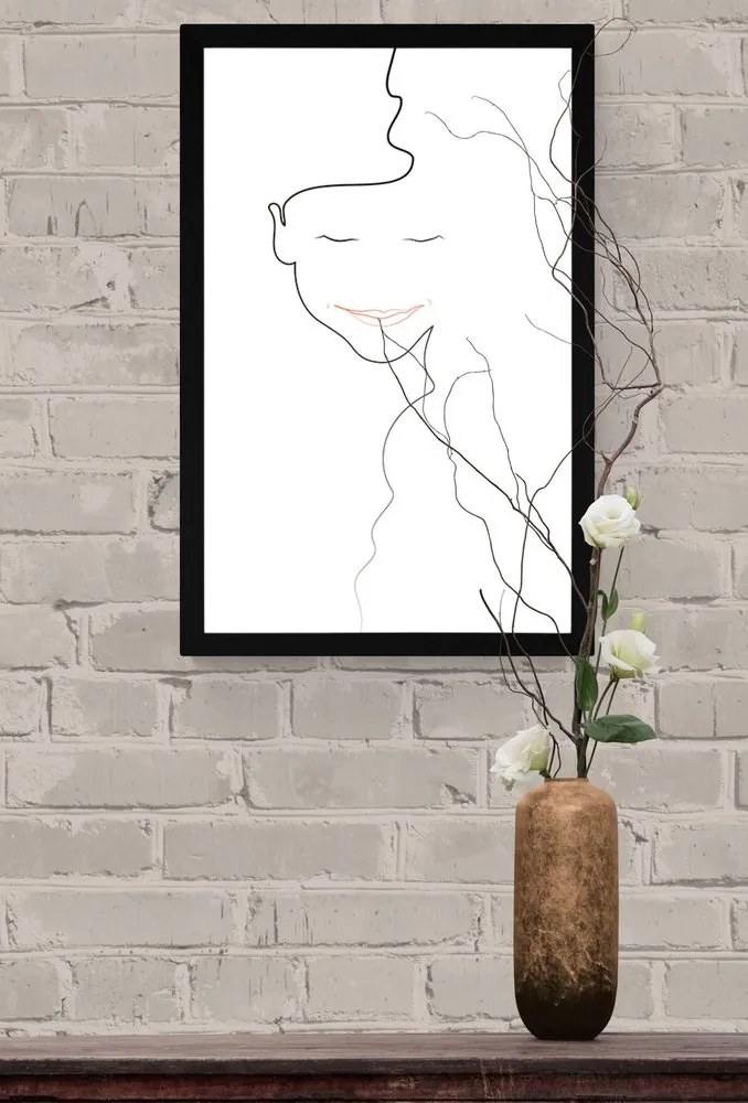 Poszter minimalista női arc