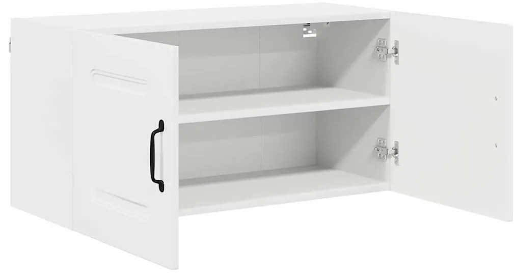 Fali konyhaszekrény Magas Fényű Fehér 80 x 31 x 40 cm Faanyag