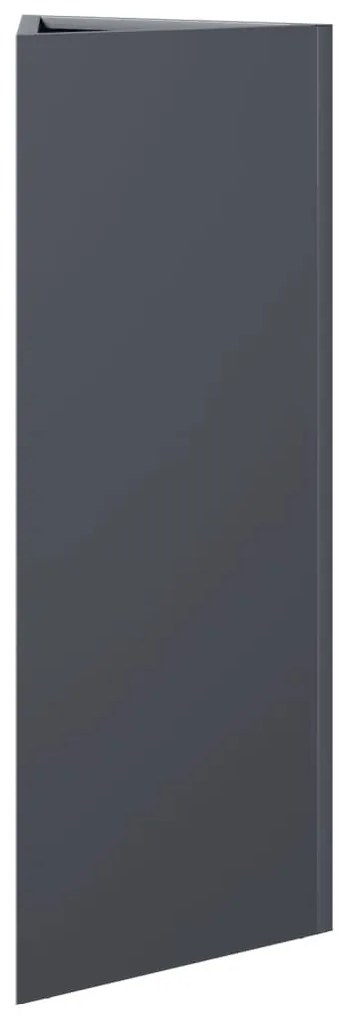 2 db antracit acél háromszög alakú kerti ültetőláda 30x26x75 cm