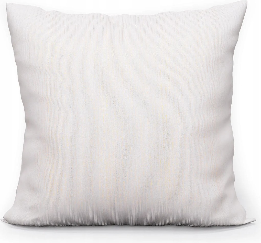 Párnahuzat 40x40 krémszínű, lurex Emma