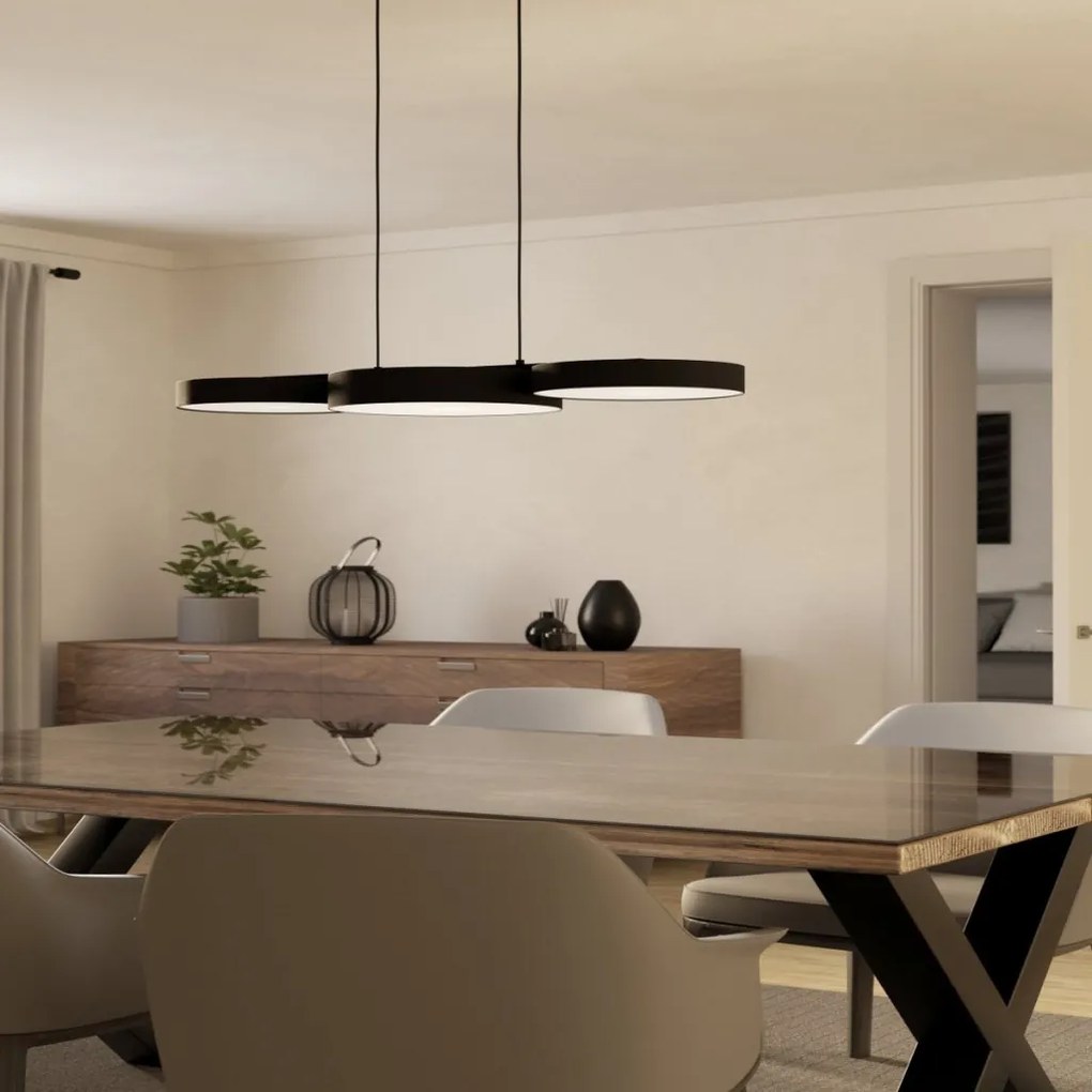 EGLO 900854 BARBANO Modern Led Függesztett Lámpa Fehér, Fekete LED IP20