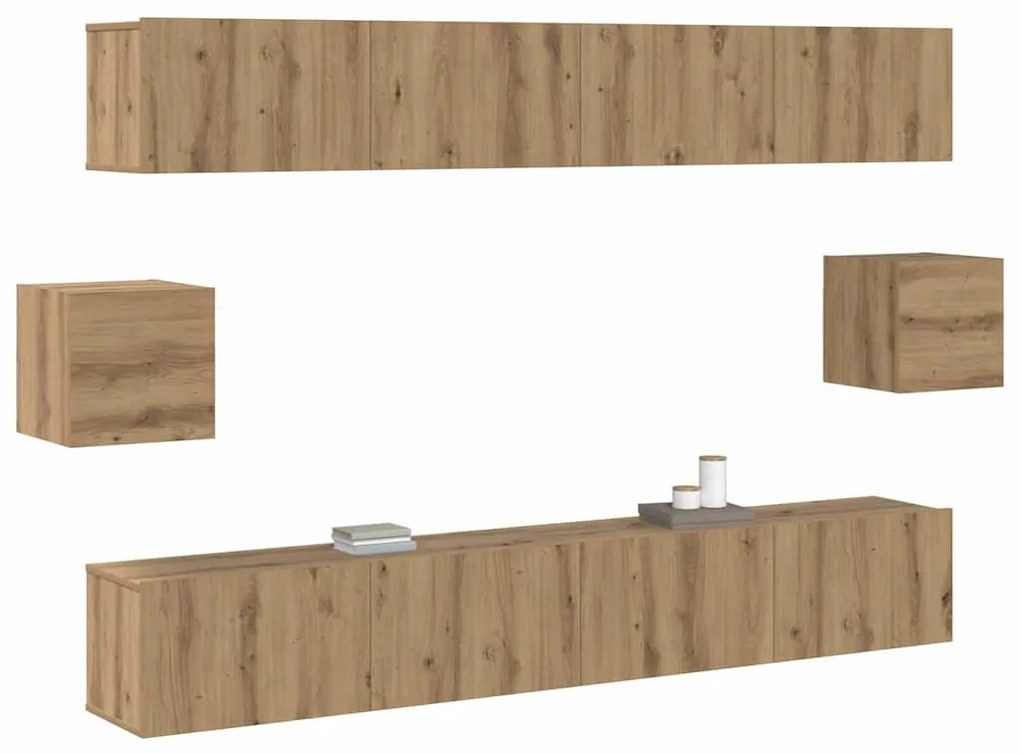 TV szekrény garnitúra 6 pcs Mesteri régi 100 x 30 x 30 cm