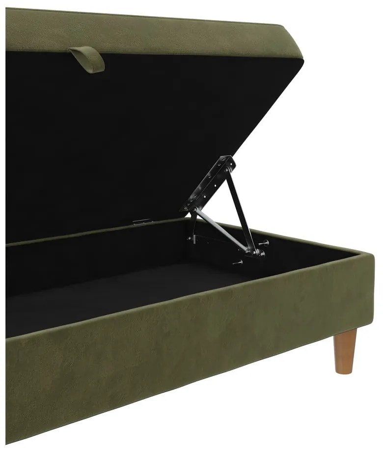 Zöld bársony lábtartó Lilly – Støraa