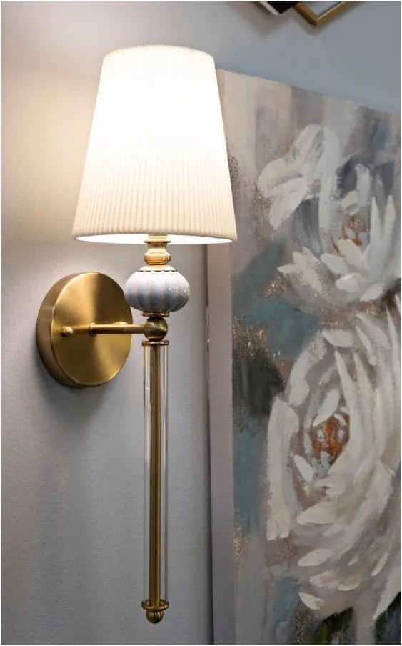 Fehér-aranyszínű fali lámpa Warsaw – Mauro Ferretti