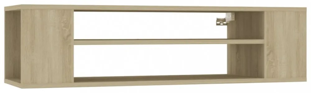 sonoma tölgy színű szerelt fa függő TV-szekrény 100x30x26,5 cm