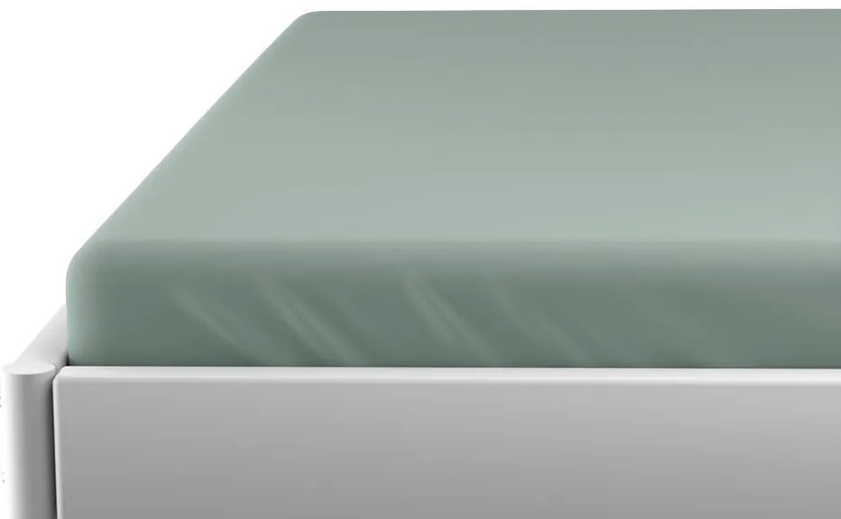 Jersey gyerek lepedő kiságyba mentol 70 x 140 cm