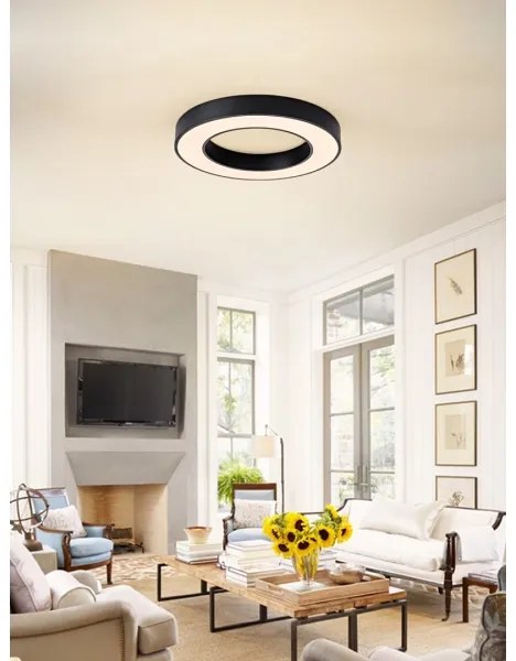 Immax NEO 07209L-LED Dimmelhető lámpa PASTEL LED/53W/230V 60cm fekete Tuya + távirányító