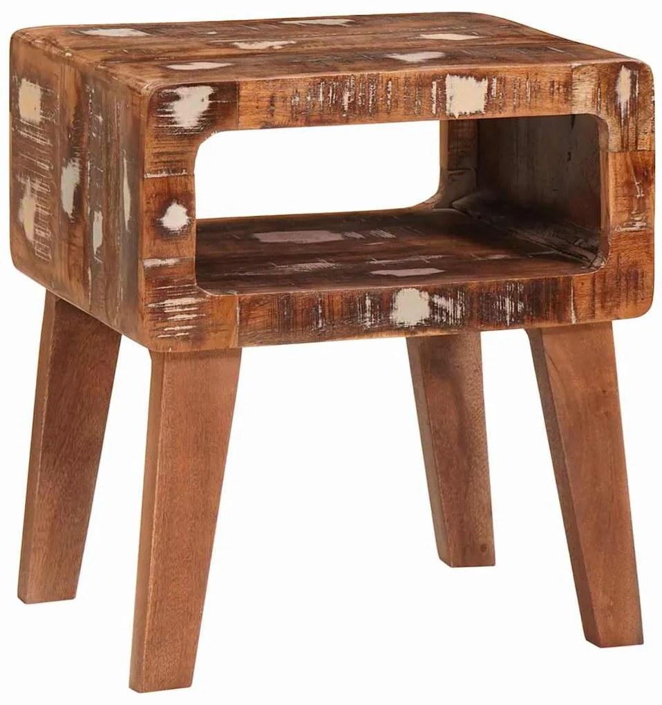 Végasztalok Sokszínű 40 x 32 x 46 cm tömör újrahasznosított fa