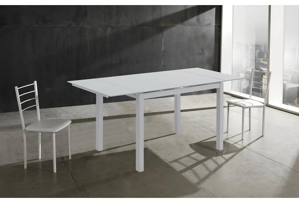 Bővíthető étkezőasztal üveg asztallappal 70x110 cm Fast – Tomasucci