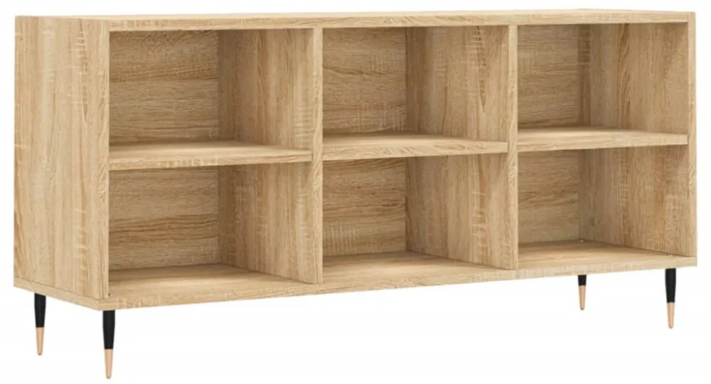 sonoma tölgy színű szerelt fa TV-szekrény 103,5x30x50 cm