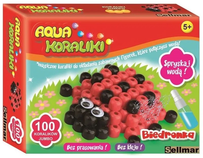 Kreatív aqua-gyöngykészlet - Katicabogár