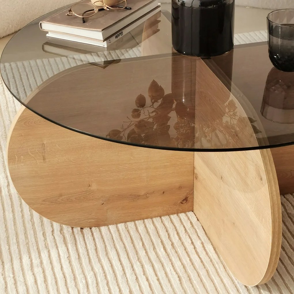 Dohányzóasztal Bubble Sapphire Oak Fume