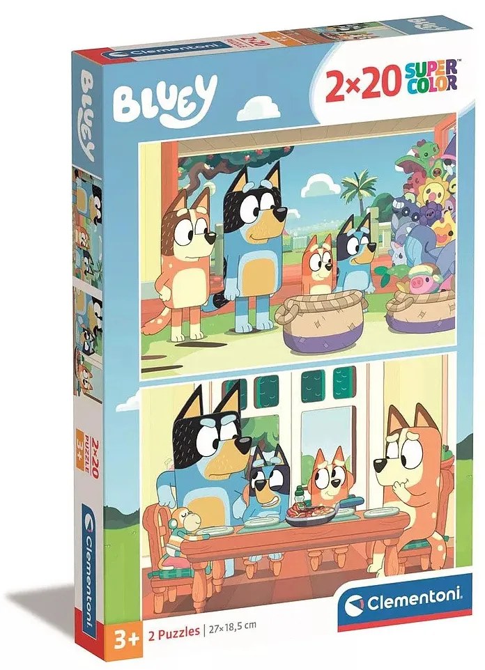 Bluey Family Time 2x20 db-os puzzle Clementoni