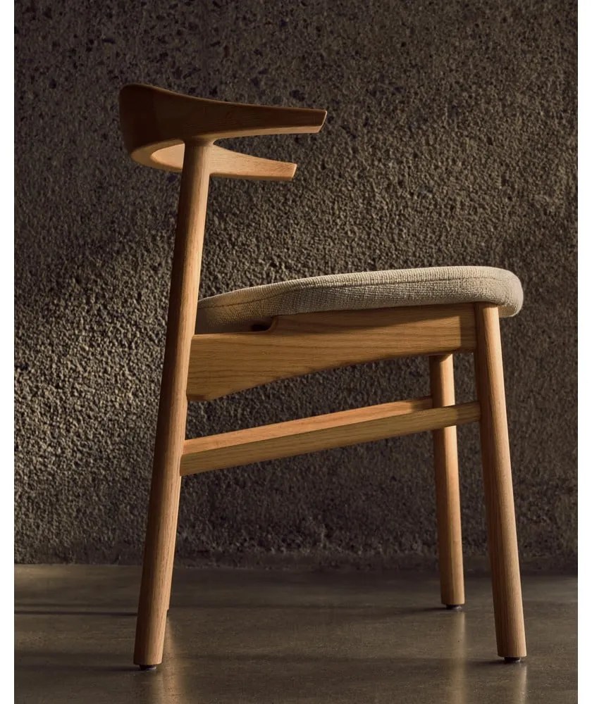 Bézs-natúr színű étkezőszék Timons – Kave Home