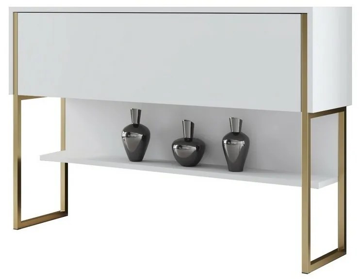 Luxe White and Gold komód