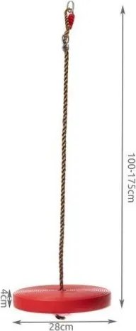 Kruzzel Gyerek hinta tárcsa átmérője 28 cm piros