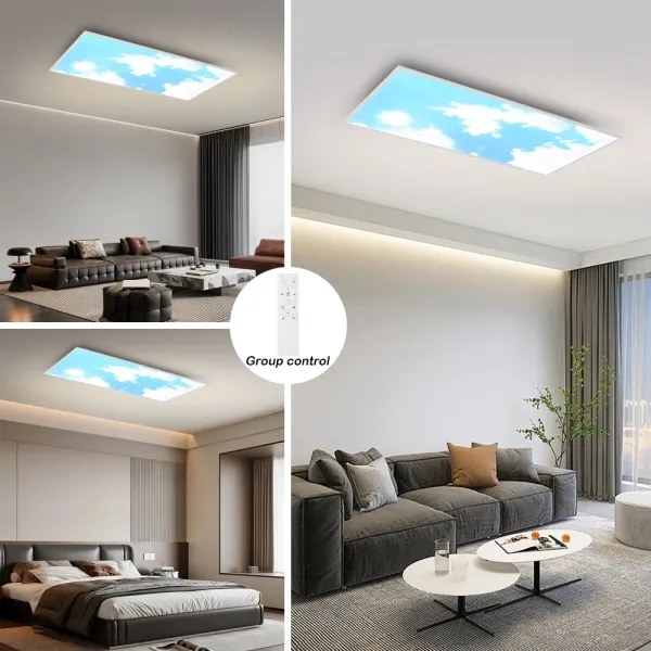 Brilagi - LED dimmelhető mennyezeti lámpatest SLIMFRAME SKY LED/80W/230V 120x60 cm + távirányító