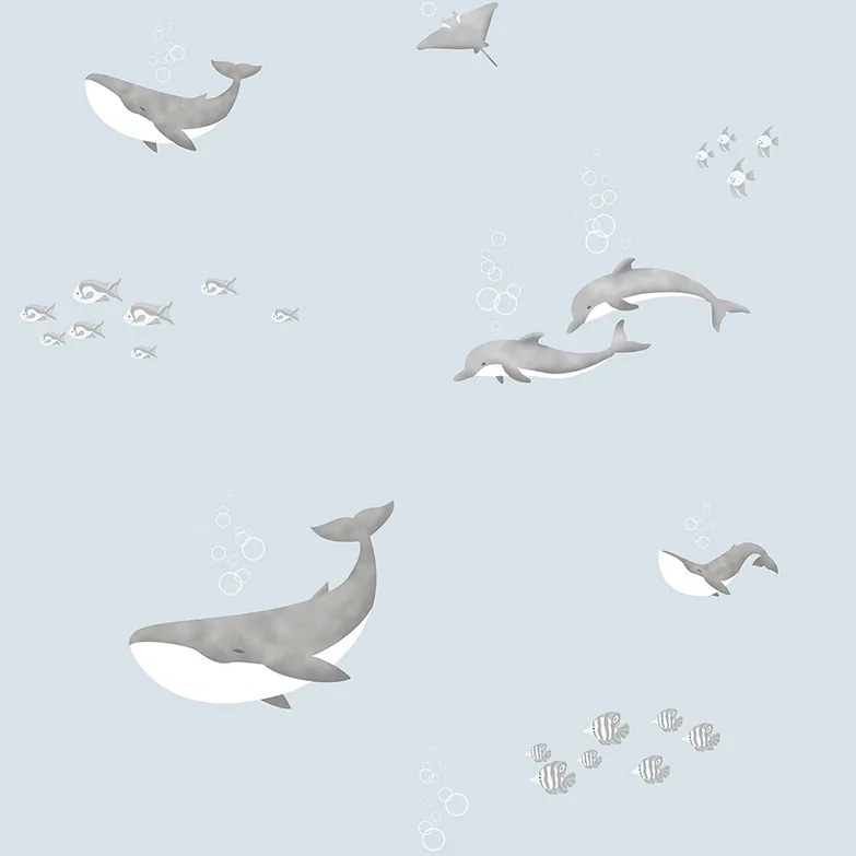 Flizelin Tapéta A Gyerekszobába Hal Motívum