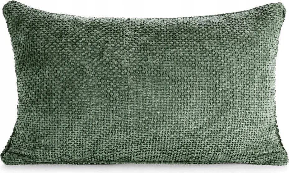 Dekoratív párnahuzat SZENIL6 30x50 Eurofirany sötétzöld, kivágással