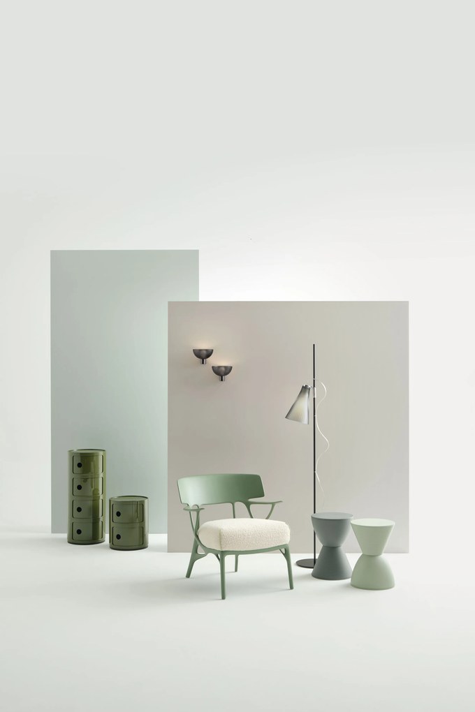 AI szék, több változatban - Kartell szín: Zöld / Szürke