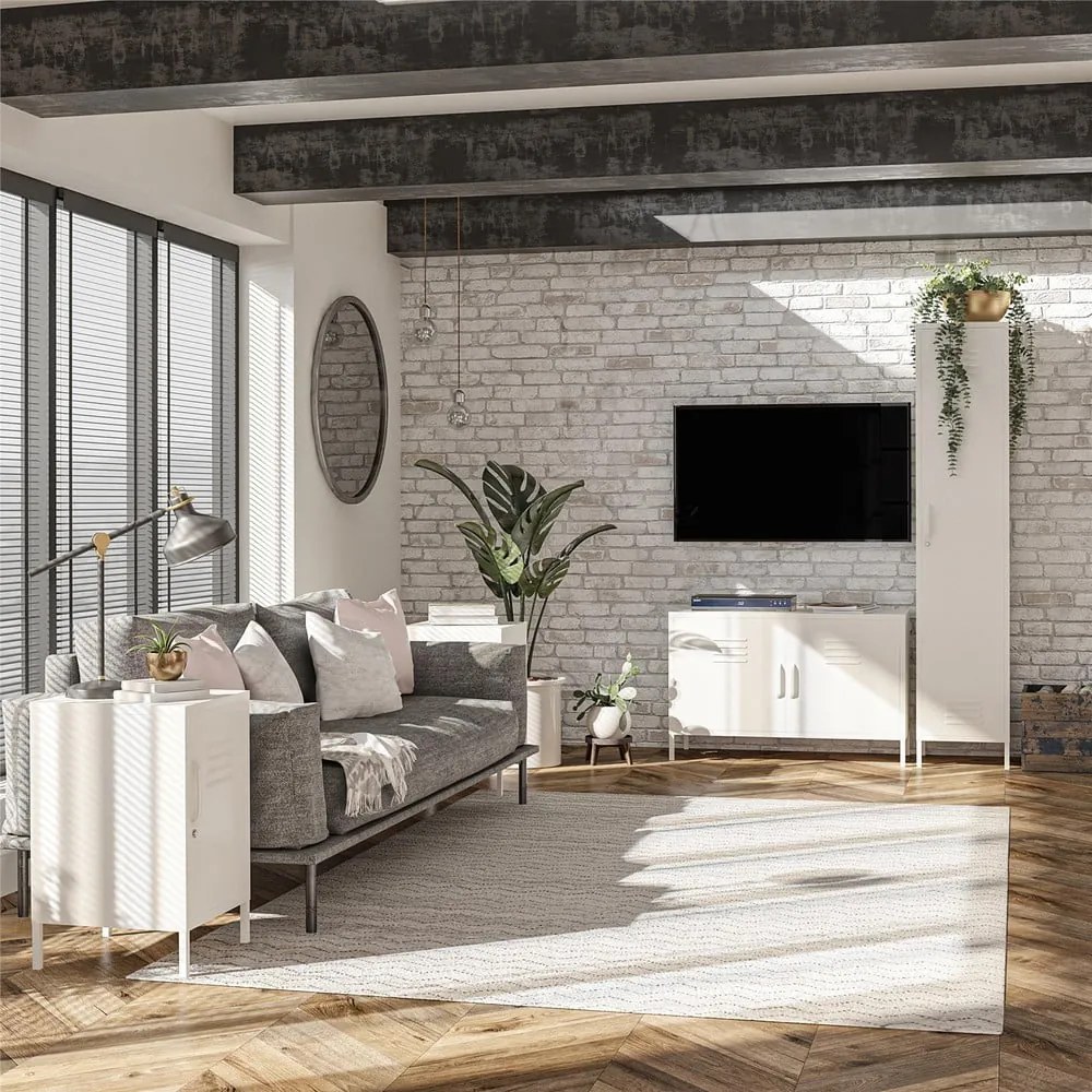 Fehér fém szekrény 100x64 cm Mission District - Støraa