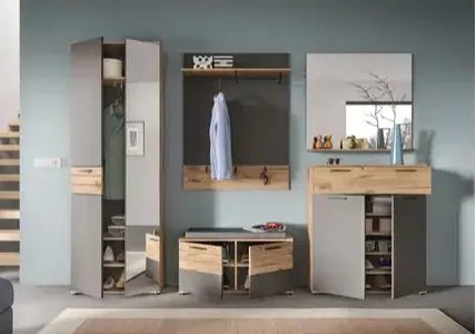 Mason 2 ajtós, 1 fiókos cipősszekrény