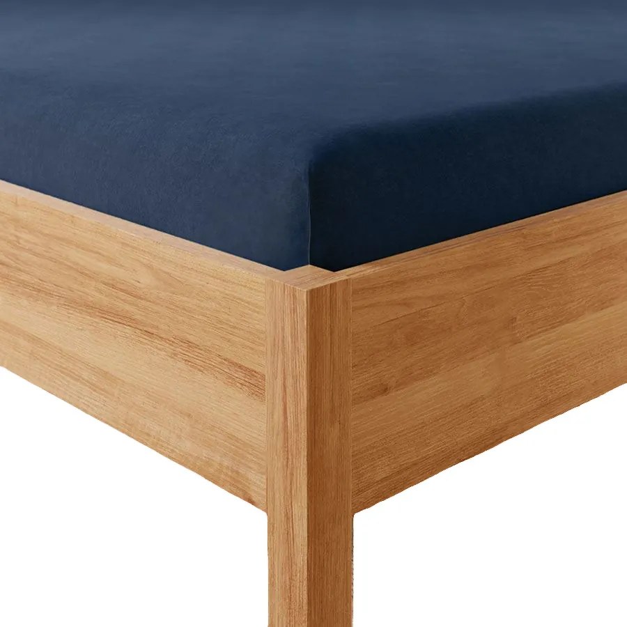 Gumis jersey lepedő 180x200 Dreamy Premium sötétkék