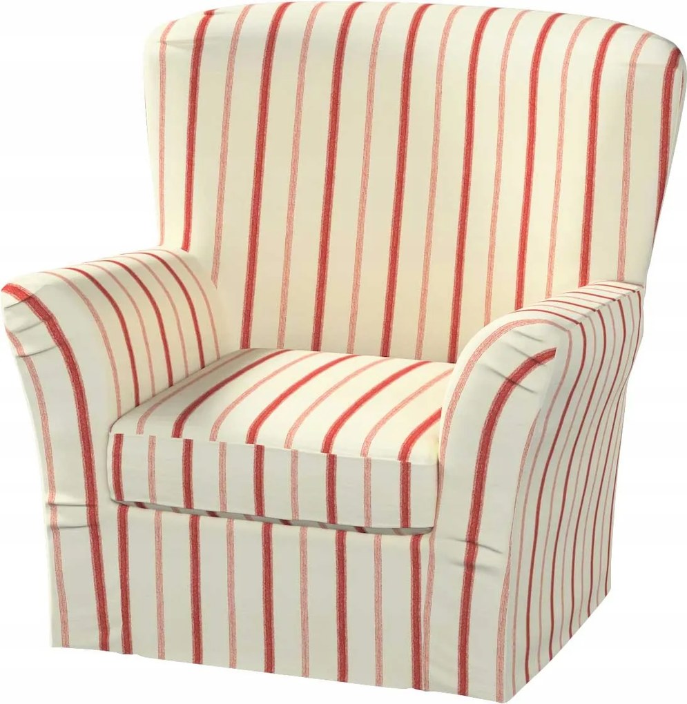 Dekoria Tomelilla magas fotelhuzat Ikea könyvjelzőkkel piros