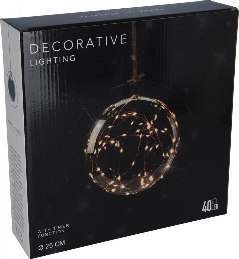 Glow világító dísz 18 cm átmérőjű