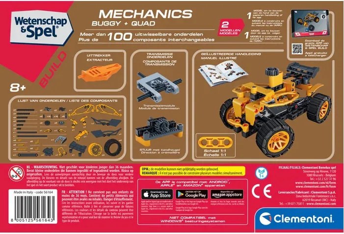 Buggy és Quad Mechanics építőjáték Clementoni