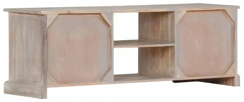 tömör akácfa TV-szekrény 120 x 30 x 40 cm
