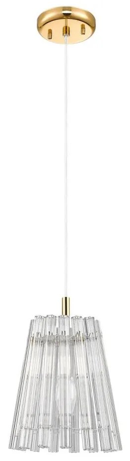 Zuma Line P0547-01H-F9AC - Csillár zsinóron BACH 1xE14/40W/230V arany