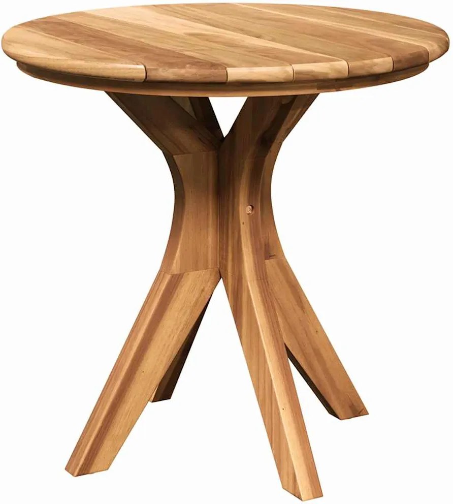 vidaXL Oldal asztal Barna 55 x 55 x 51 cm Tömör Teakfa