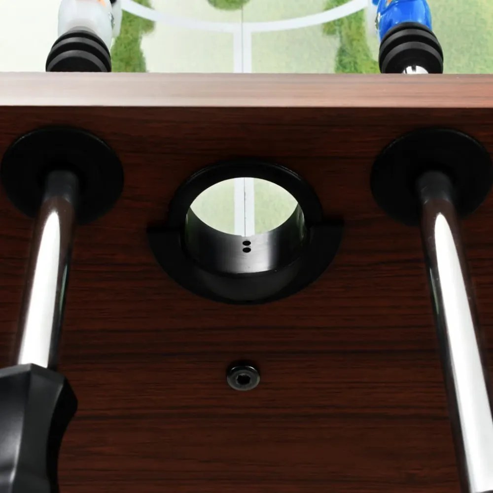 barna acél csocsóasztal 140 x 74,5 x 87,5 cm