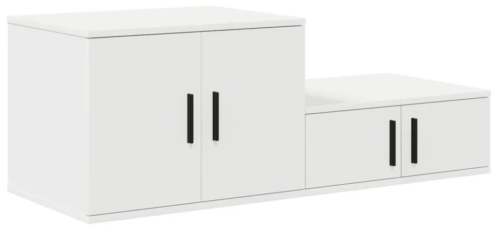 Fehér Tároló Szekrény 108x41x40 cm Mérnöki Fából