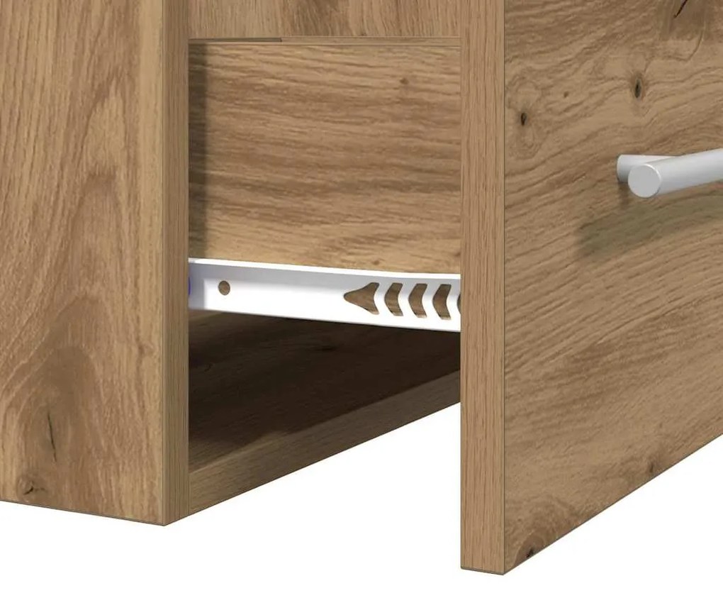 vidaXL Mosdókagyló szekrény Artisan tölgy 38,5 x 41 x 48 cm Faanyag